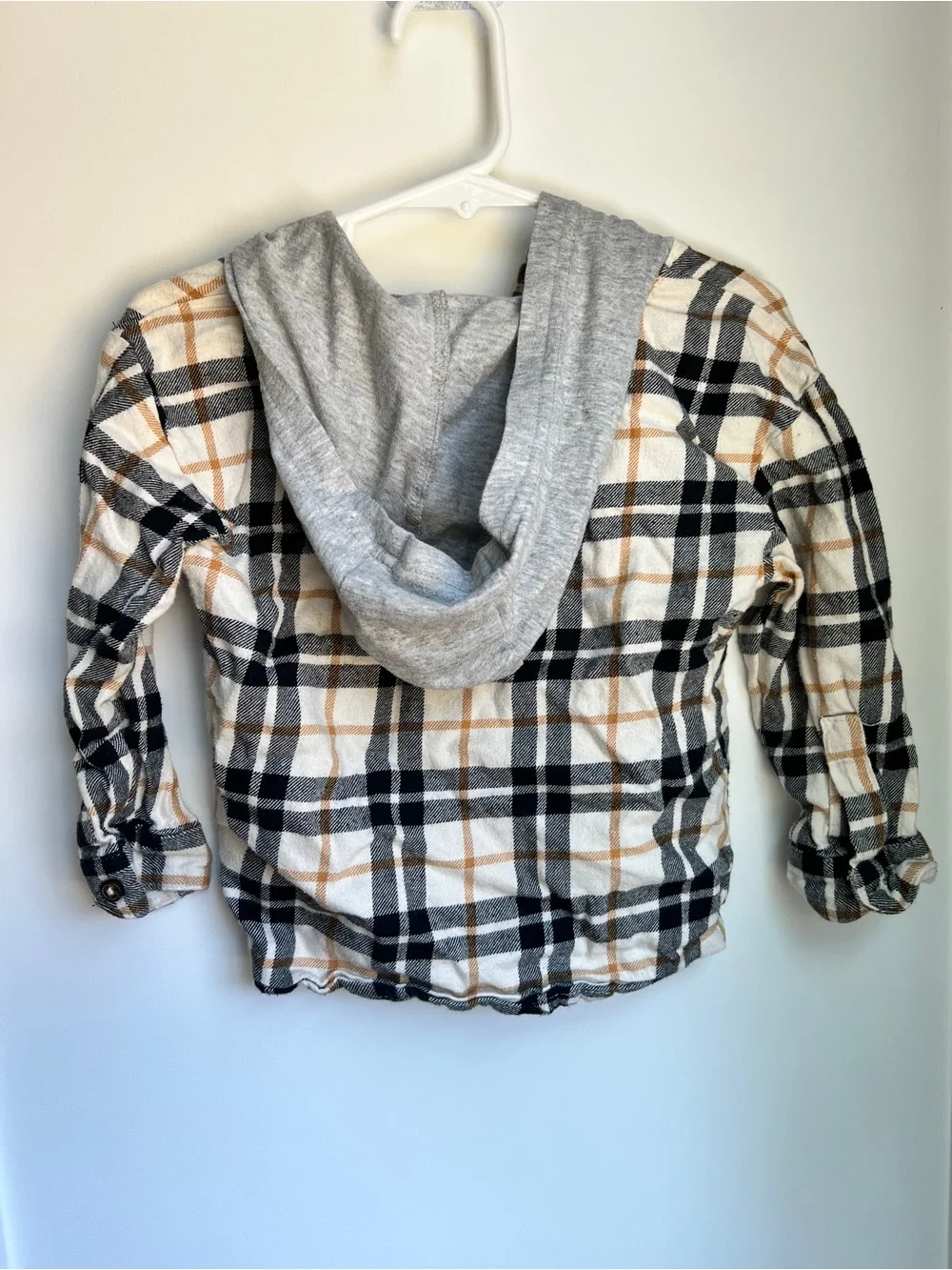 Carter’s Plaid Hooded Button-Up Shirt Jacket 2T